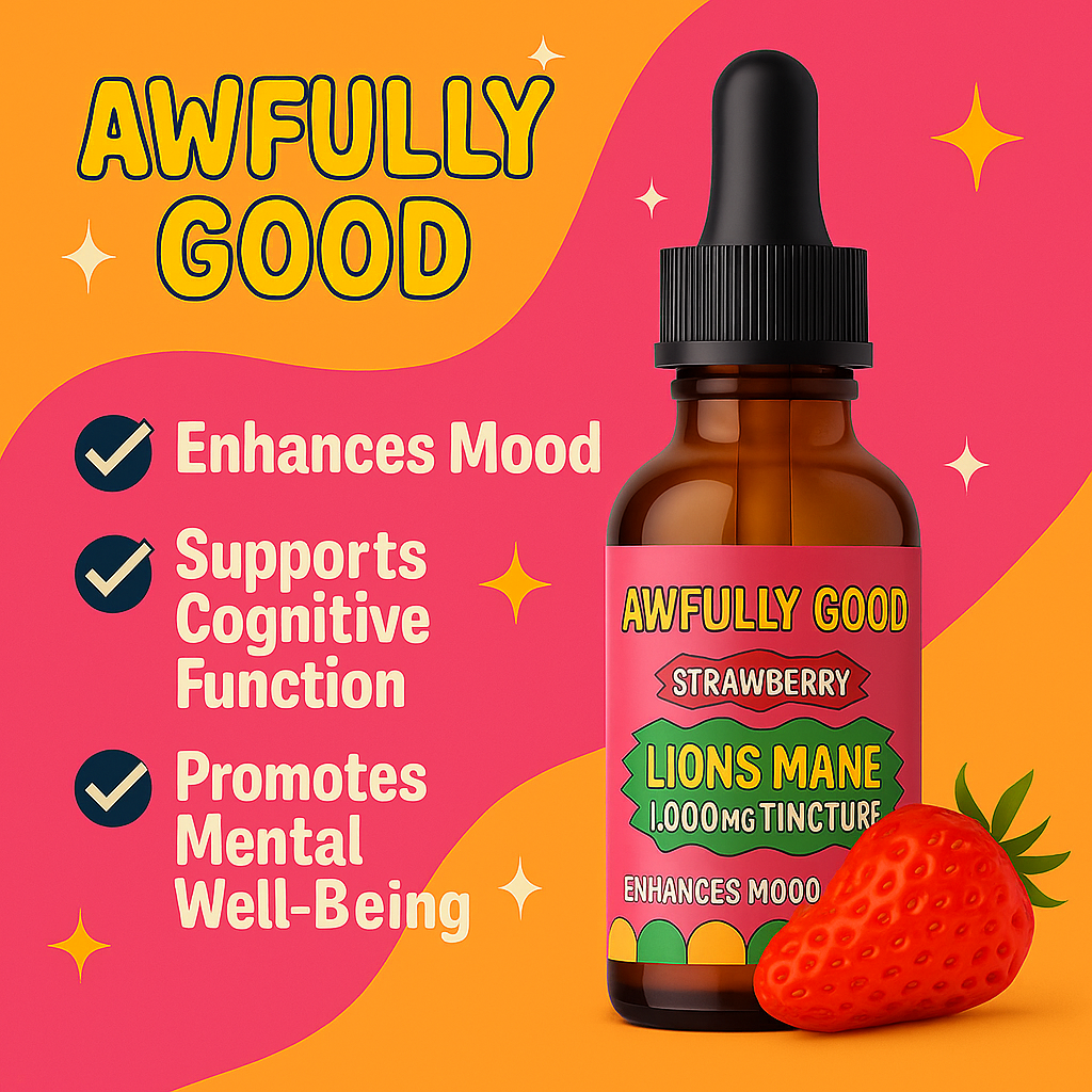 Lion's Mane Tincture - Blueberry